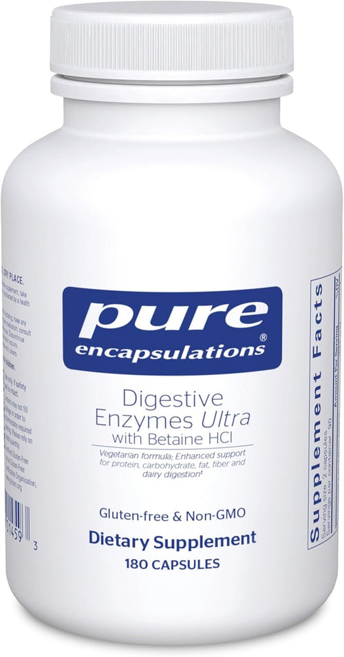 Pure Encapsulations Digestive Enzymes Ultra with Betaine HCl – 180 Capsules