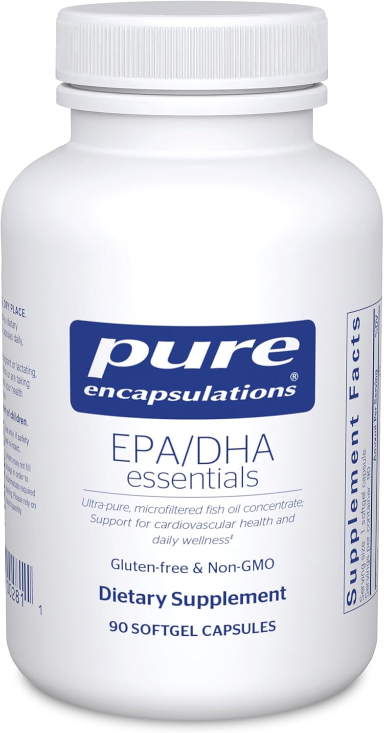 Pure Encapsulations EPA/DHA Essentials, 90 Softgel – 90 Softgel Capsules