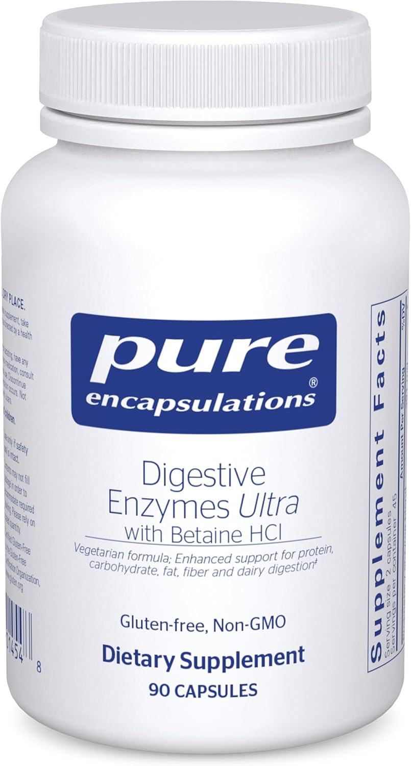 Pure Encapsulations Digestive Enzymes Ultra with Betaine HCl – 90 Capsules