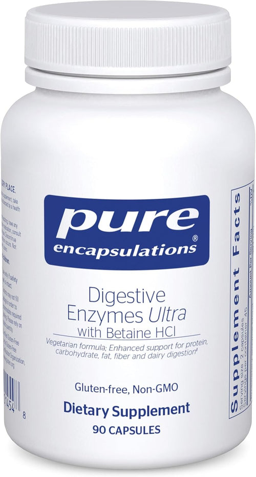 Pure Encapsulations Digestive Enzymes Ultra with Betaine HCl – 90 Capsules