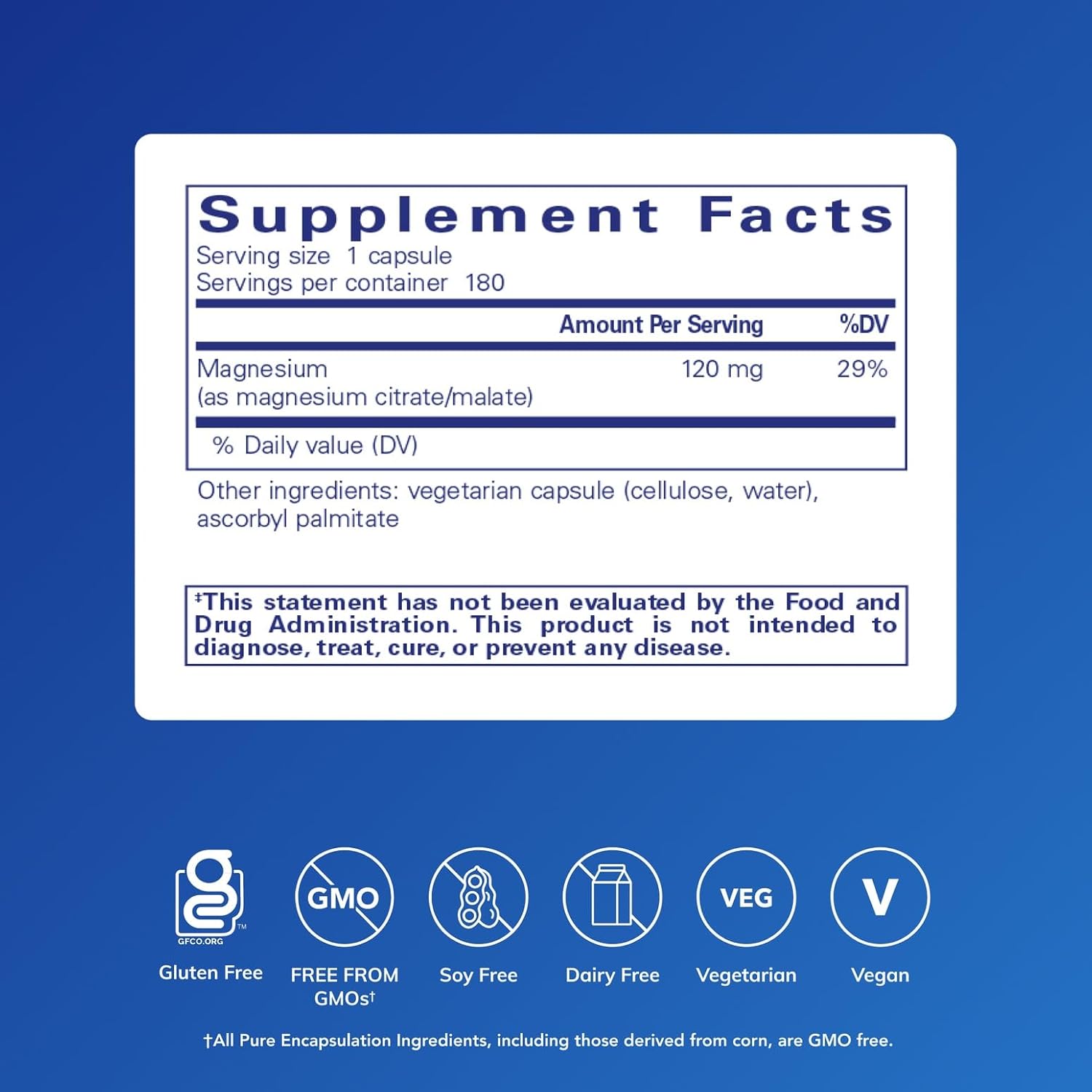 Pure Encapsulations Magnesium (Citrate/Malate) - Magnesium Supplement to Support Nutrient Utilization, Energy, Bones & Heart Health* - with Magnesium Citrate & Malate - Image 2