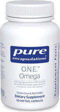 Pure Encapsulations O.N.E. Omega - Fish Oil Supplement for Heart Health, Joints, Skin, Eyes, and Cognition* - Fish Oil Concentrate with EPA and DHA - 60 Softgel Capsules - 60 Softgel Capsules