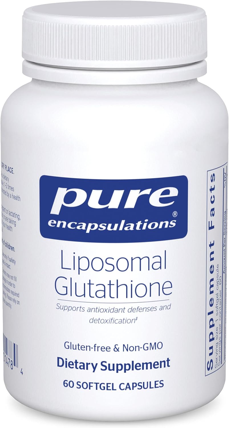 Pure Encapsulations Liposomal Glutathione - Immune Support & Liver Detox* - Antioxidant Protection - with Setria Glutathione - Non-GMO - 60 Softgel Capsules - 60 Softgels