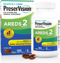 PreserVision AREDS 2 Eye Vitamins, #1 Eye Doctor Recommended Brand, Lutein and Zeaxanthin Supplement with Vitamin C, Vitamin E, Zinc, and Copper, 130 Softgels (Minigels) - Image 1