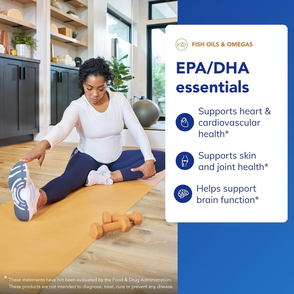 Pure Encapsulations EPA/DHA Essentials - Fish Oil Concentrate Supplement to Support Cardiovascular Health - Premium EPA & DHA Supplement with Omega 3 - 90 Softgel Capsules - Image 3