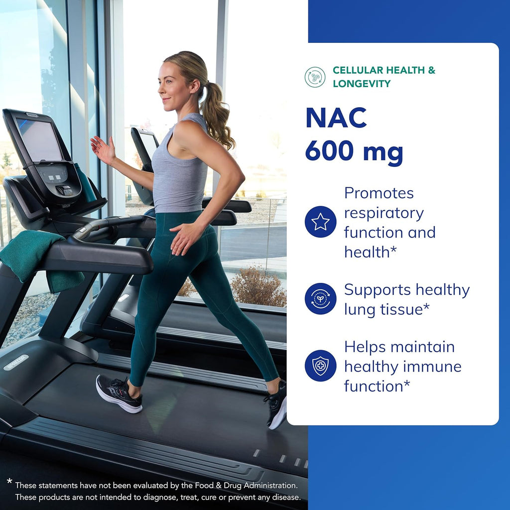 Pure Encapsulations NAC 600 mg - N-Acetyl Cysteine NAC Supplement for Lung Health & Immune Support, Liver Support & Antioxidants* - with Freeform N-Acetyl-L-Cysteine - Image 3