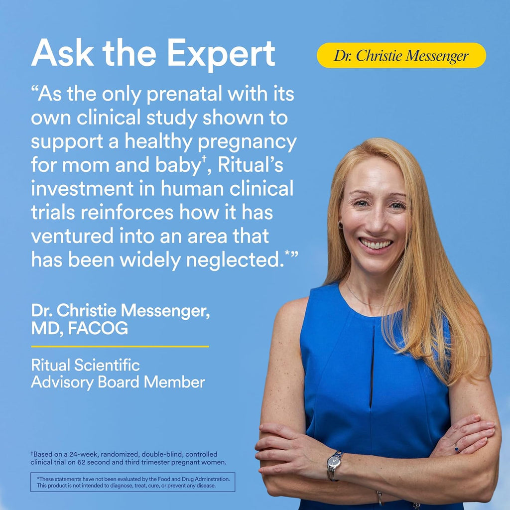 Ritual Prenatal Multivitamin For Women - Key Essential Vitamins and Minerals To Support Mom and Baby During Pregnancy* - Folate, Choline, Omega-3 DHA, Iron - Vegan - Citrus - 60 Capsules - 30 Servings - Image 5