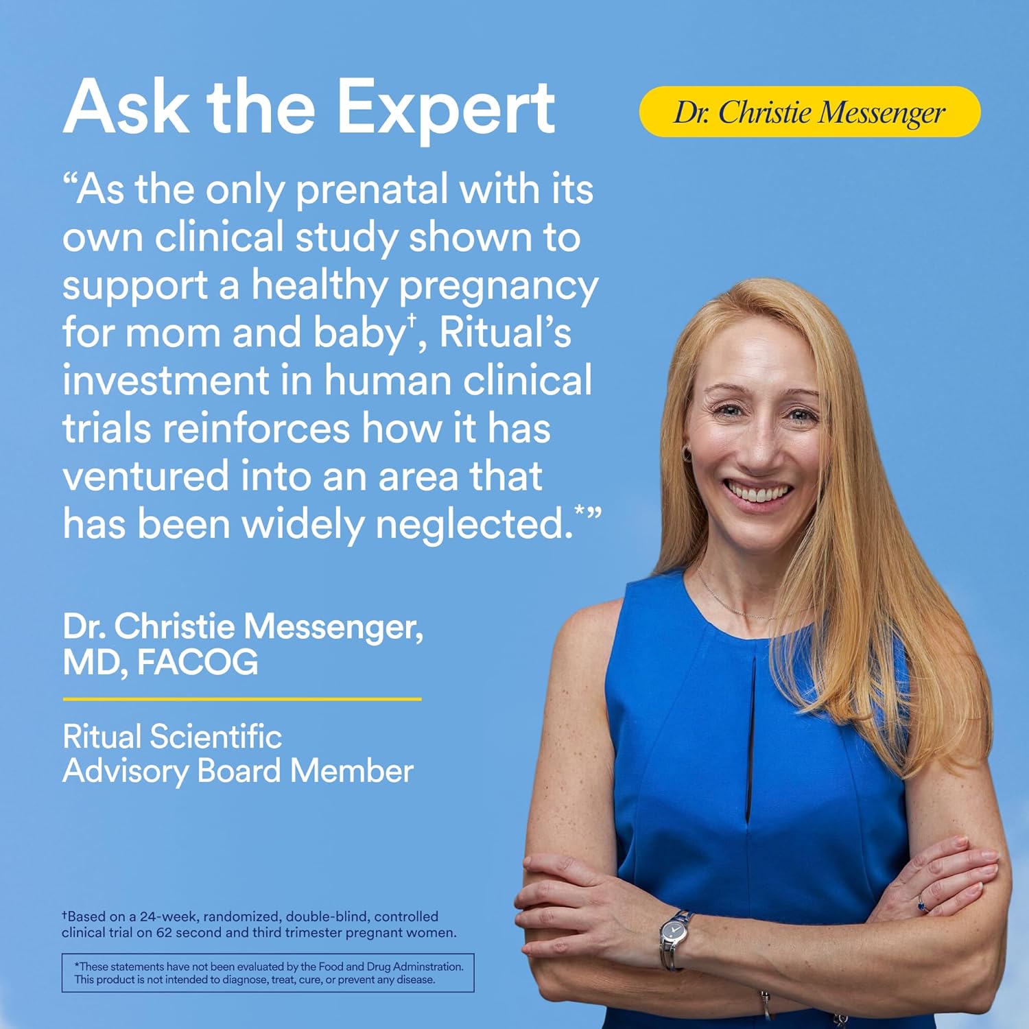 Ritual Prenatal Multivitamin For Women - Key Essential Vitamins and Minerals To Support Mom and Baby During Pregnancy* - Folate, Choline, Omega-3 DHA, Iron - Vegan - Citrus - 60 Capsules - 30 Servings - Image 5