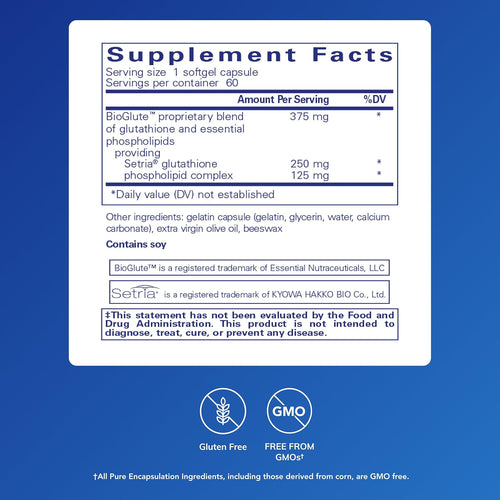 Pure Encapsulations Liposomal Glutathione - Immune Support & Liver Detox* - Antioxidant Protection - with Setria Glutathione - Non-GMO - 60 Softgel Capsules - Image 2