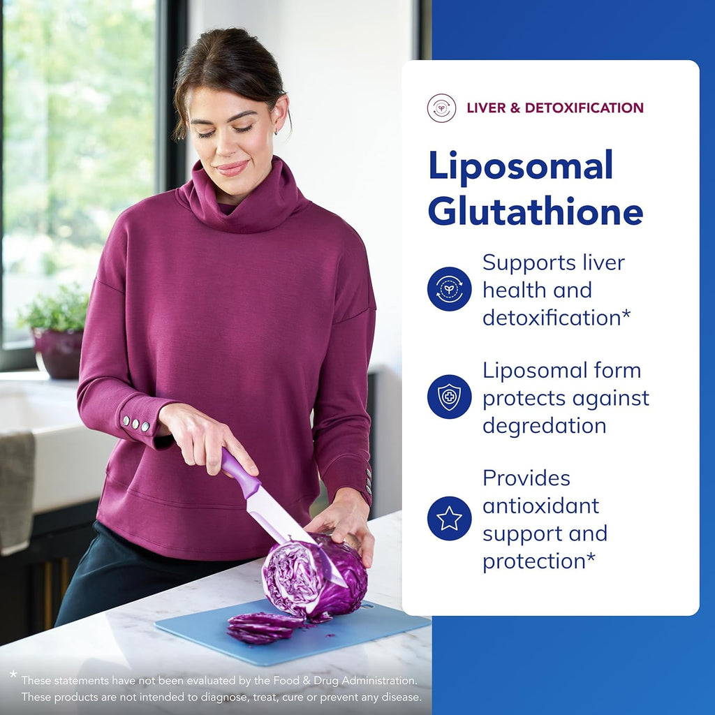 Pure Encapsulations Liposomal Glutathione - Immune Support & Liver Detox* - Antioxidant Protection - with Setria Glutathione - Non-GMO - 60 Softgel Capsules - Image 3